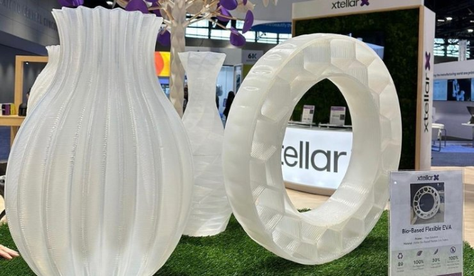 RAPID + TCT首次亮相后，Xtellar推出用于大尺寸3D打印技术的柔性生物基EVA颗粒